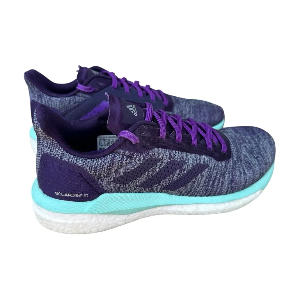 Adidas Solar Drive ST Purple Boost Running Shoes Sneakers Women's Size‎ 6.5